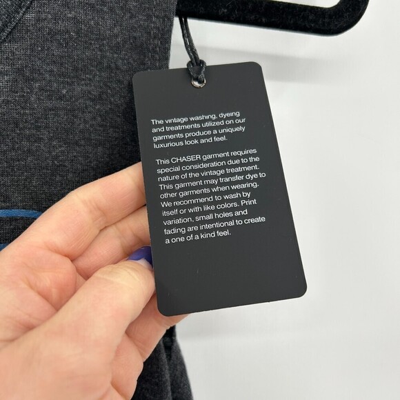 NWT CHASER Beer Beer Beer Gray Blue Open Back Soft Summer Tank Top Size Medium - Picture 7 of 7